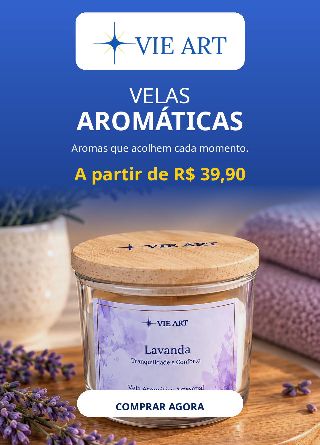 Velas Aromáticas Vie Art